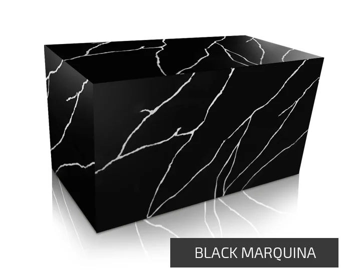 venta de Cuarzo color Black Marquina