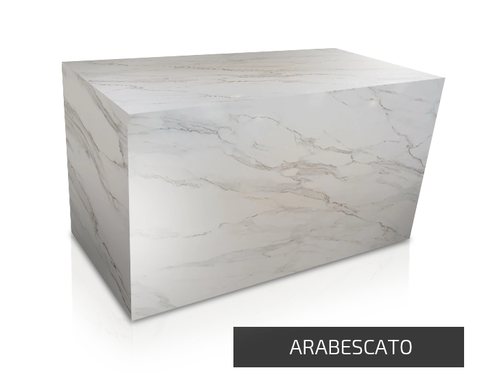 Arabescato cubierta de cuarzo